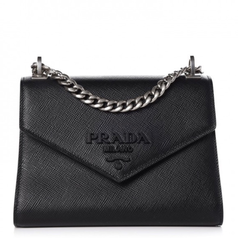 Prada Cuir Monochrome  Shoulder Bag